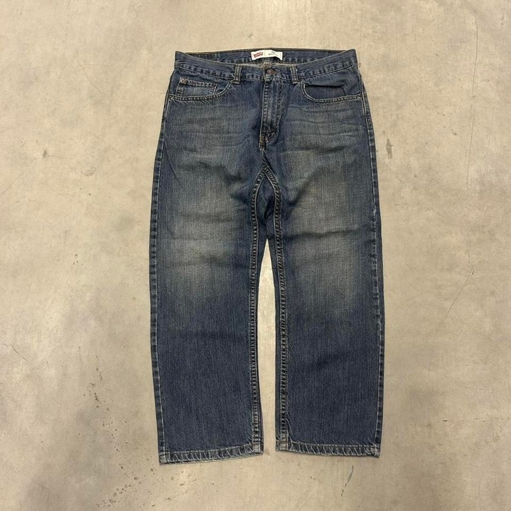 Y2K Dark Wash Levi's Flared Wide Leg Fall Essential Bootcut Jeans‎